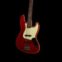 Fender Japan Aerodyne Jazz Bass AJB-110 DMC Dimarzio Collection Transparent Red Flame Top