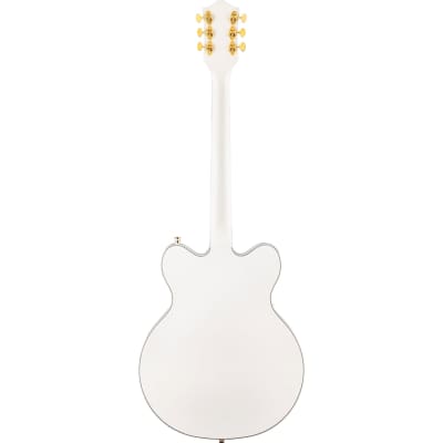 Gretsch G5422GLH Electromatic Classic Hollow Body Double-Cut With Gold Hardware - Left-Handed, Laurel Fingerboard, Snowcrest White image 4