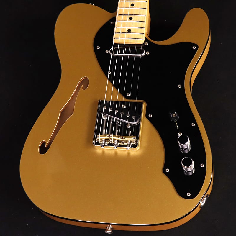 Fender Limited Run Hybrid II Telacaster Thinline Gold Top [SN JD22017589]  [10/26]