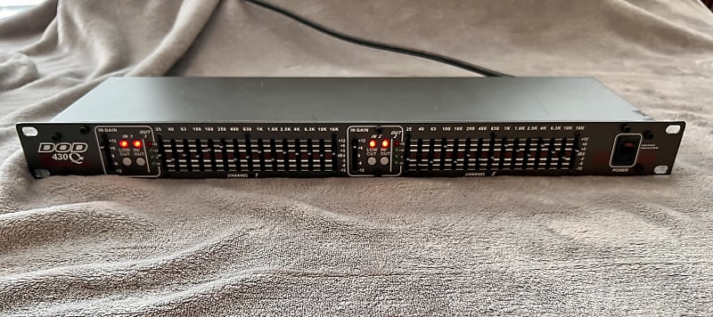 DOD グラフィックイコライザー 2ch SR430 Qx ブラック DOD SR430 Q Graphic Equalizer Made in the USA Vintage Guitar
