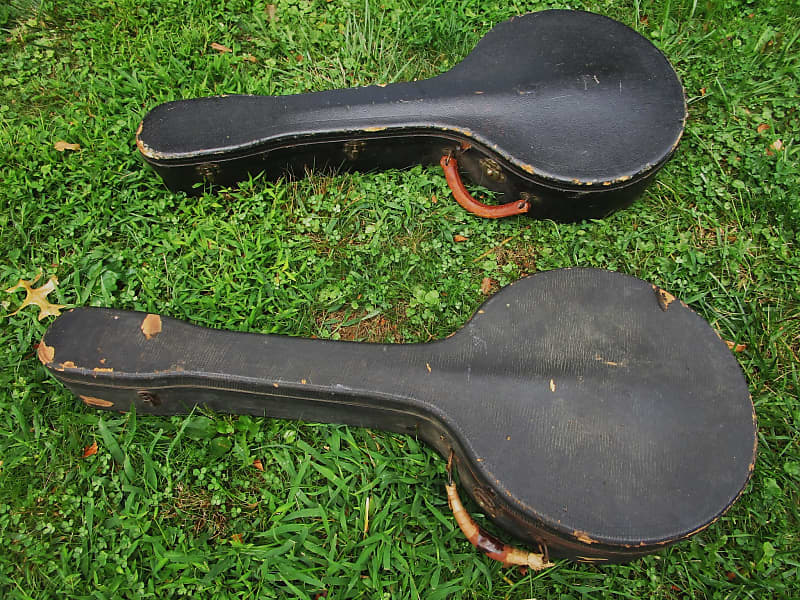 (2( Vintage Hardshell Tenor Banjo Cases, 1920's | Reverb