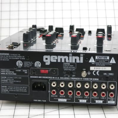 Gemini Platinum Series PS-646 Pro 2 Stereo Preamp Mixer / Digital Sampler image 3