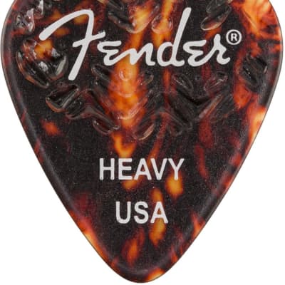 Genuine Fender Wavelength 351 Guitar Picks (6 Pack) HEAVY, SHELL - 198-3351-500 image 3