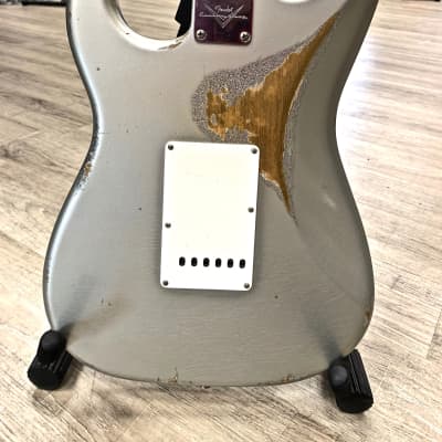 Fender Custom Shop Stratocaster 59 reverse Relic AIS ov SIS 2020 Relic Aged Inca Silver over Silver image 9