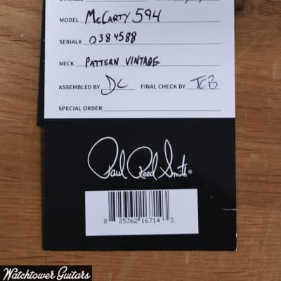 Mint Paul Reed Smith PRS McCarty 594 10 Top McCarty Tobacco Sunburst image 9