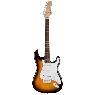 Squier Bullet Stratocaster HT Electric Guitar (Brown Sunburst) image 3