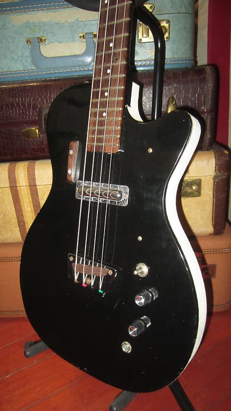 Dan Armstrong U-1 Bass Guitar 1960s - Black image 1