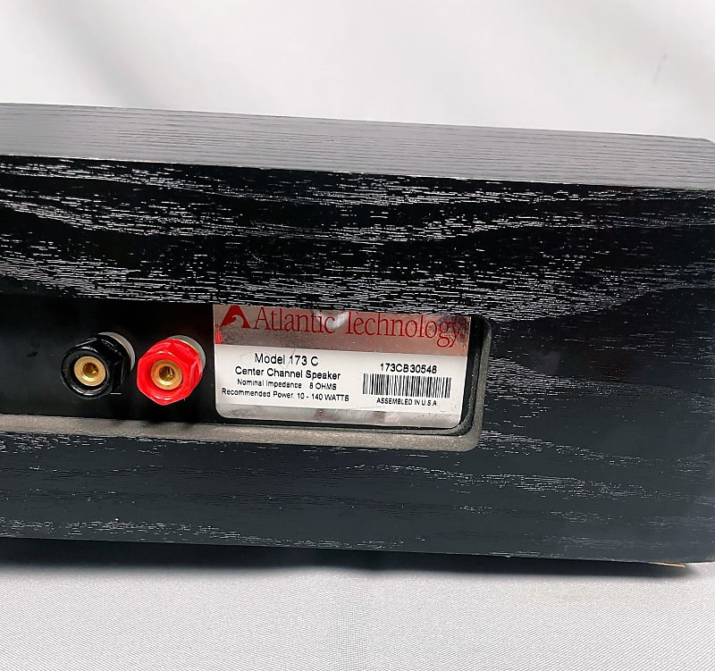 Atlantic Technology Center Channel Speaker Model 173C - Black