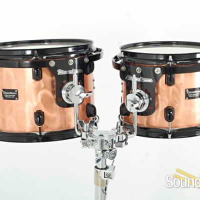 Moondrum 6pc Custom Maple Drum Set Copper/Black - Used image 3