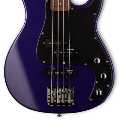 ESP Guitars LTD AP-204 Bass, Dark Metallic Purple image 2