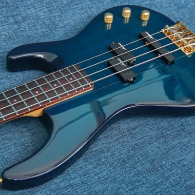 Aria pro II MAB-36 Magna Bass Late 90-s See-through Blue | Reverb 