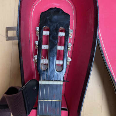 Antonio Morales (?) A. Morales Classical Guitar with Case and Strap image 3