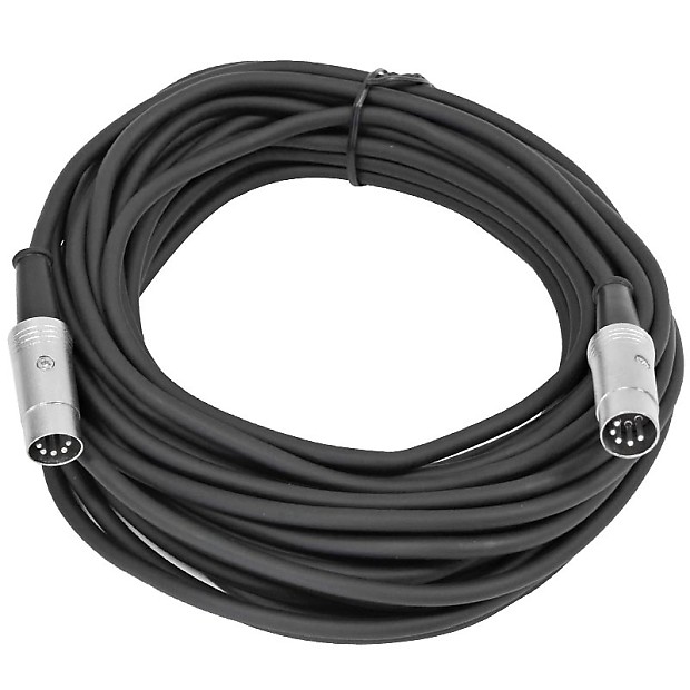 Seismic Audio SAMIDI35 5-Pin MIDI Cable - 35' image 1