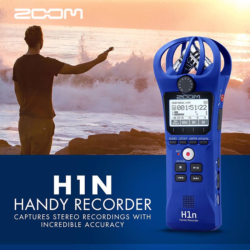 Zoom H1n 2-Input / 2-Track Portable Handy Recorder with Onboard X