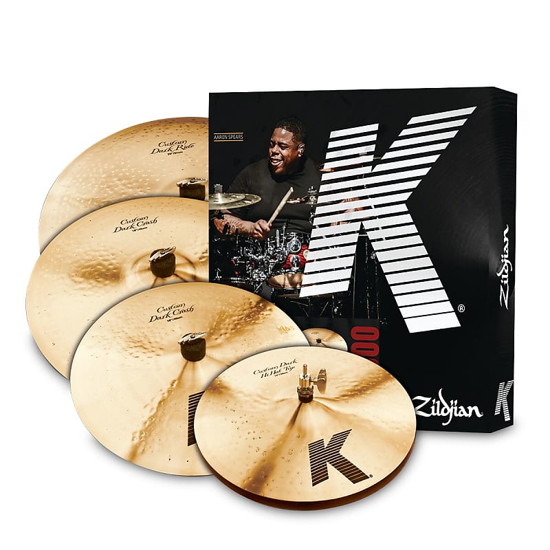 Zildjian K Custom Dark Cymbal Pack- 14/16/18/20 - KCD900 - 642388313978 Traditional/Brilliant image 1