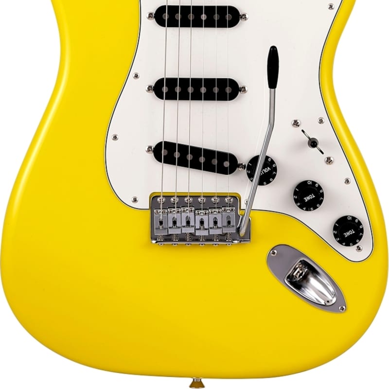 Photos - Guitar Fender 5641102387 Gloss Polyester: Monaco Yellow Gloss Polyester: Monaco Y 