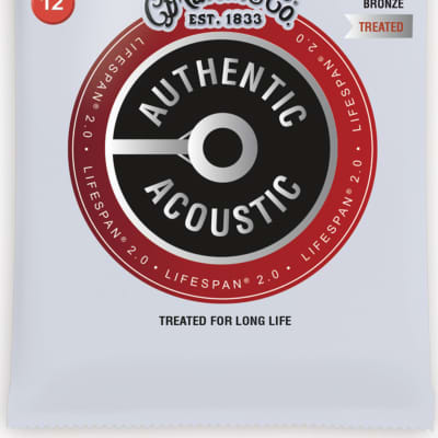 Martin MA540T Lifespan Treated Phosphor Bronze Authentic Acoustic Guitar Strings Light 12-54 image 1