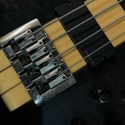 2008 Schecter Stiletto Elite 4-String Bass with EMG’s - Black image 4
