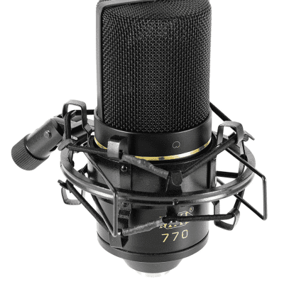 MXL 770 Cardioid Condenser Microphone Bundle w/Shock Mount, 10-Ft. XLR & Pop Filter image 2