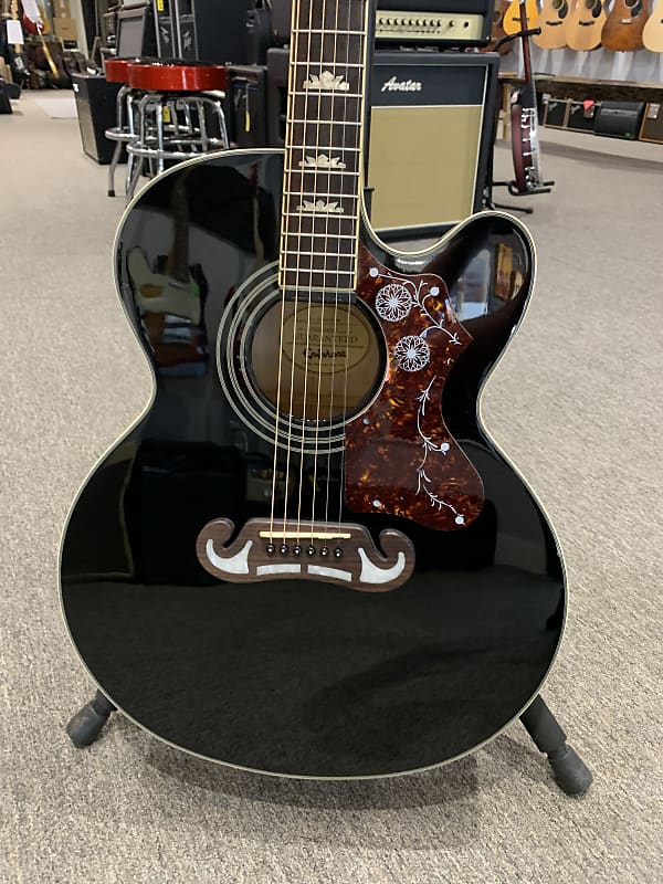 Amazon.com: Epiphone J200 EC Studio Acoustic Electric Solid