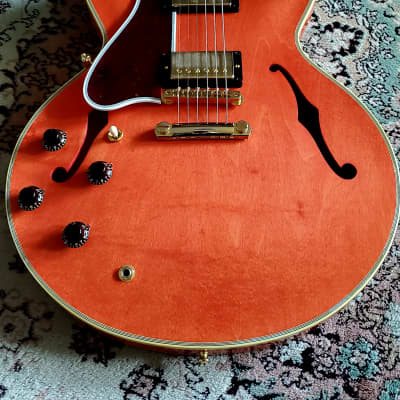 Left Handed Gibson Murphy Lab 1959 ES-355, Ultra Light Aged, Watermelon Red, Mint  with COA, OHSC! image 3