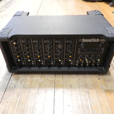 SoundTech 6150 Powered Mixer 6 channel Reverb, effects 300Watt
