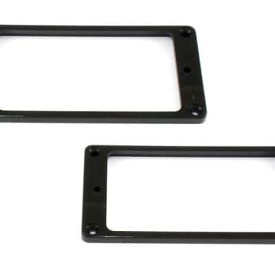 All Parts PC-0733-023 Curved Neck and Bridge Humbucking Pickup Ring Set - Black for sale