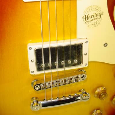 Heritage Custom Shop Core H-150 Plain Top Electric Guitar - Tobacco Sunburst w/ Case image 4