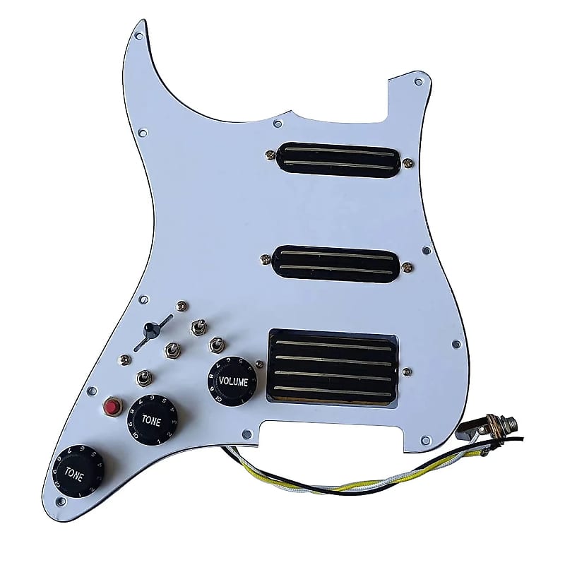 Left Hand Strat Style Guitar Loaded Prewired Pickguard, | Reverb UK