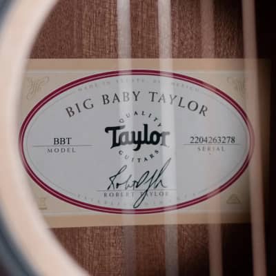 Taylor BBT Big Baby Left Handed Dreadnought Acoustic with Gig Bag - Demo image 11