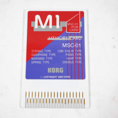 【数量限定】旧モデル在庫処分セールを開催します！ MSC-01 KORG PCM Worldwide Synthesizer T3 M1R M1 for Card ROM 鍵盤楽器