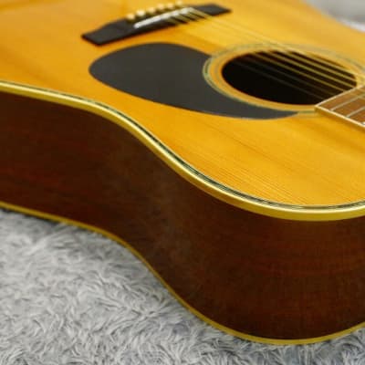 1970's made Japan vintage Acoustic Guitar MORALES M-250 Made in Japan image 7