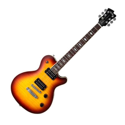 Fujigen JFL-HH-FM BBT Maple Top Basswood Mahogany Single Cutaway Electric Guitar image 1