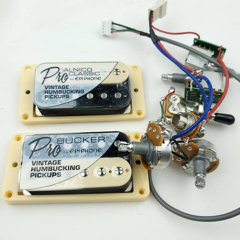 Epiphone USA Alnico 57 Classic Plus ProBucker Zebra Pickups Reverb