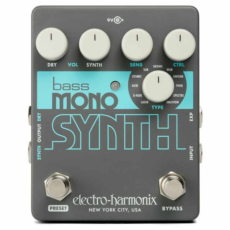 Electro-Harmonix EHX Bass Mono Synth Bass Synthesizer Effects Pedal image 1
