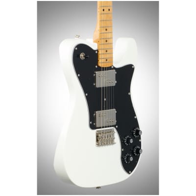 Squier Classic Vibe '70s Telecaster Deluxe Electric Guitar, with Maple Fingerboard, Olympic White image 3
