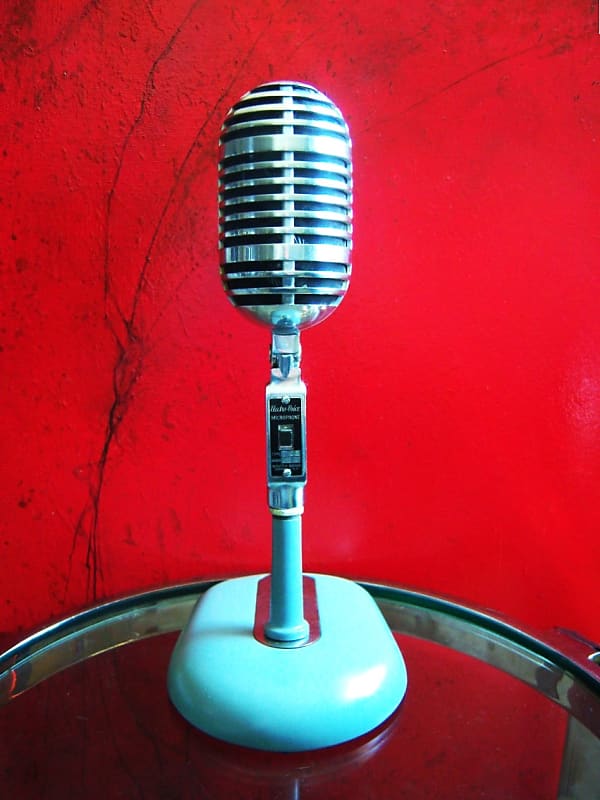 Vintage 1940's Electro-Voice 725 Cardak I Variable Pattern Dynamic Microphone w Atlas stand prop display Shure 55 # 2 image 1