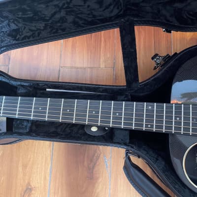 Enya Carbon Fiber Acoustic Electric Guitar X4 Pro Mini with Hard Case image 11