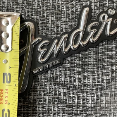 1980’s Fender USA Amp Logo w Screws image 2