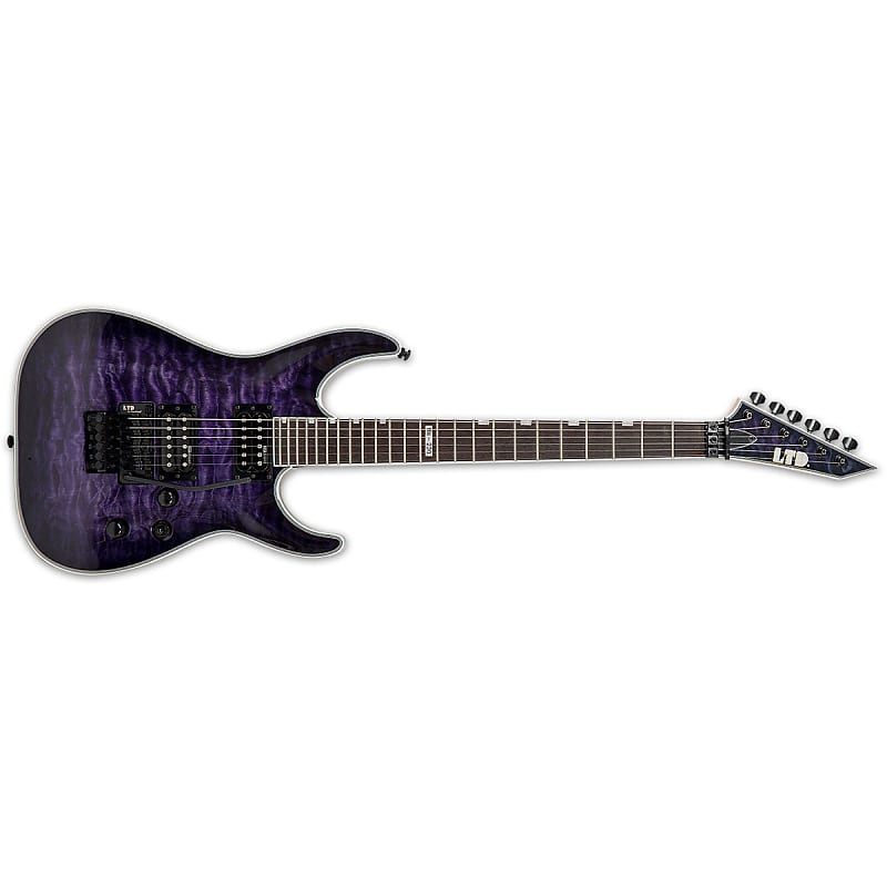 ESP LTD MH-230 QM FR Electric Guitar Quilted Maple See Thru Purple Sunburst  w/ Floyd Rose - LIMITED EDITION