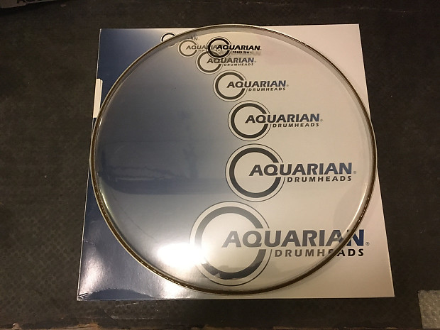Aquarian FOR14-U 14" Force Ten Clear Batter Drum Head image 1
