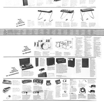 Vox 1967 US Poster Sized Catalog Reprint - Folded image 2