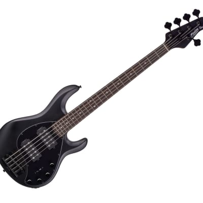 Sterling by Music Man StingRay5 HH 5-String Bass - Stealth Black image 1