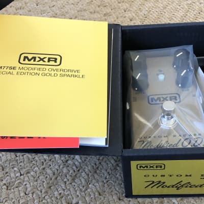 MXR  M-77 Custom Badass Modified Overdrive - Special Edition - Gold Sparkle 2019 Gold Metalflake image 1