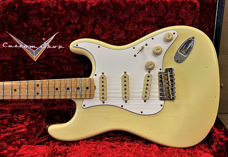 Fender Stratocaster Custom Shop Journeyman Relic, APAC June 2021 Show  guitar #69 1969 Faded Aged Vintage White