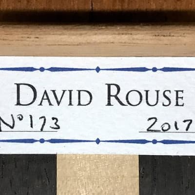David Rouse 2017 Classical Guitar Cedar/CSA Rosewood image 11