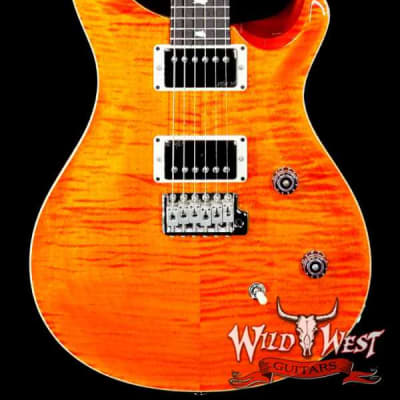 Paul Reed Smith PRS Wild West Guitars Special Run CE 24 Painted Black Neck 57/08 Pickups Orange 7.55 LBS image 1