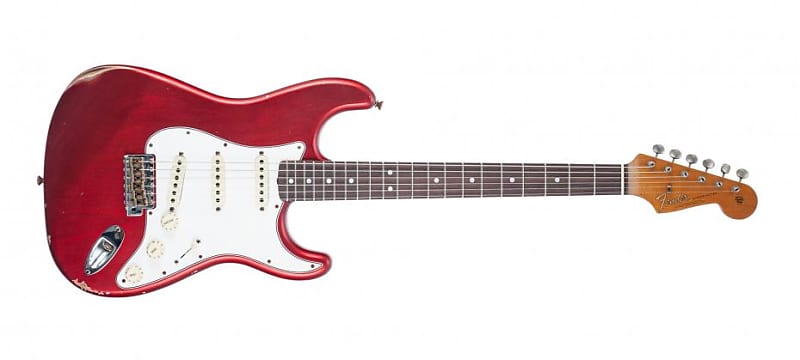 Fender 1964 Stratocaster Relic Aged Candy Apple Red image 1
