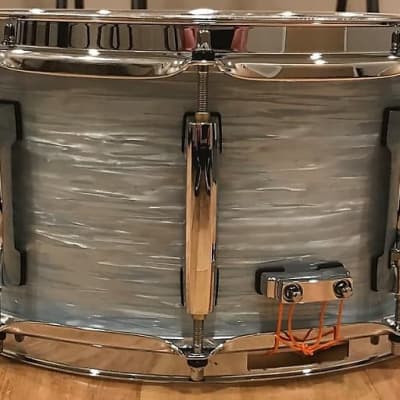 Pearl STS1465S/C414 Session Studio Select 6.5x14" Snare Drum in Ice Blue Oyster *IN STOCK* image 5