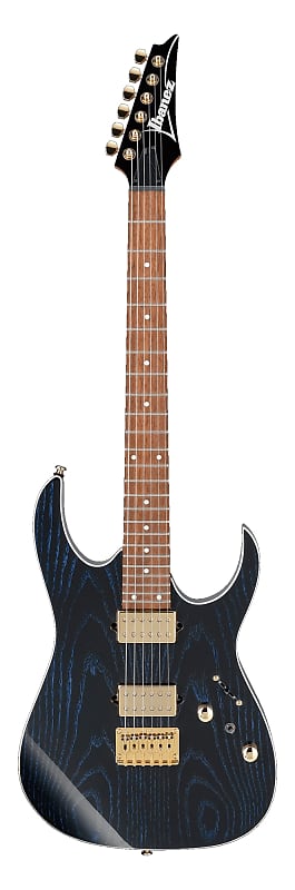 Ibanez RG421HPAH Solid-Body Electric Guitar Blue Wave Black image 1